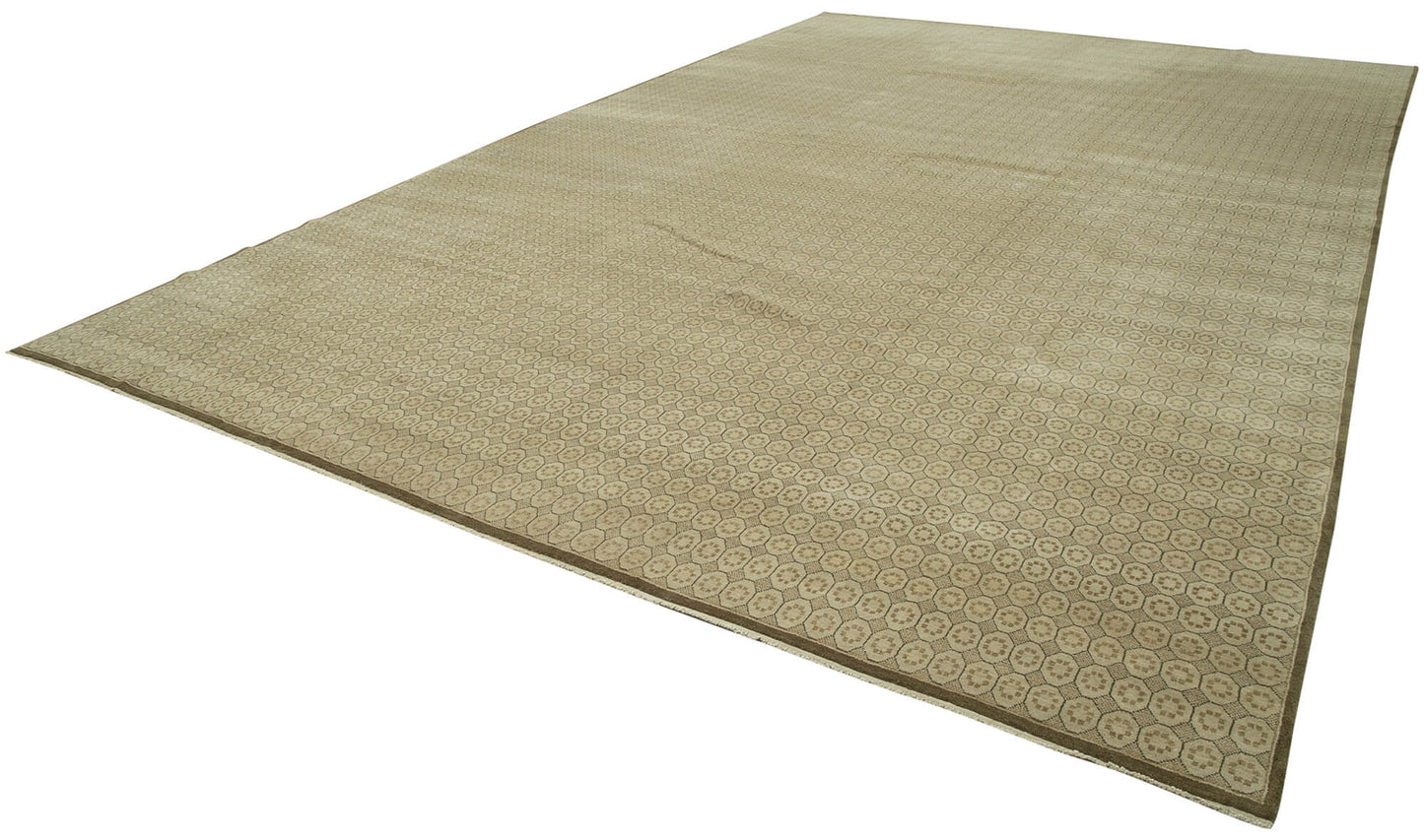 12x19 Beige Oushak Rug - 36020