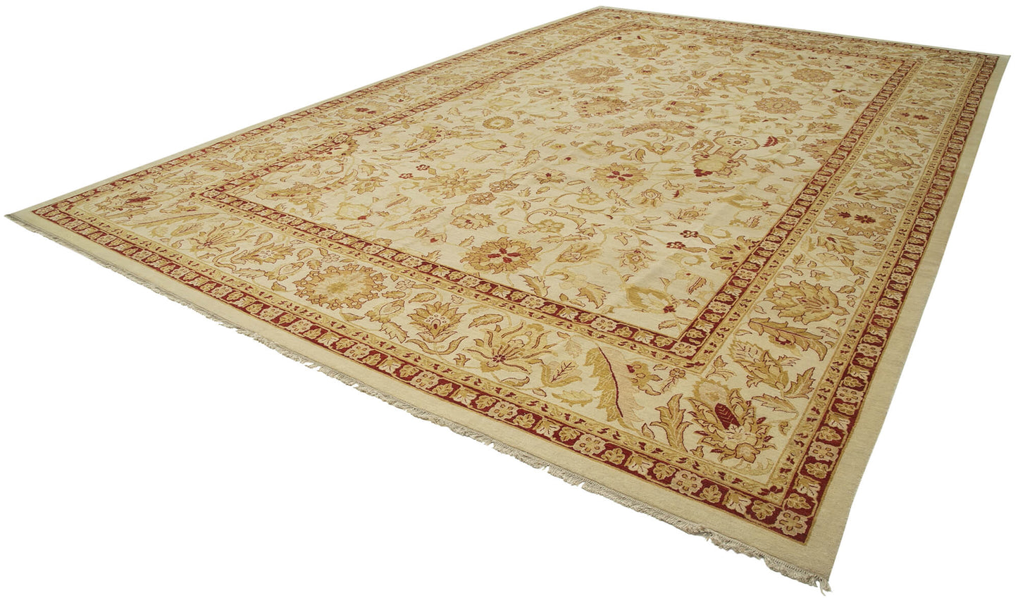 12x19 Beige Oushak Rug - 36021