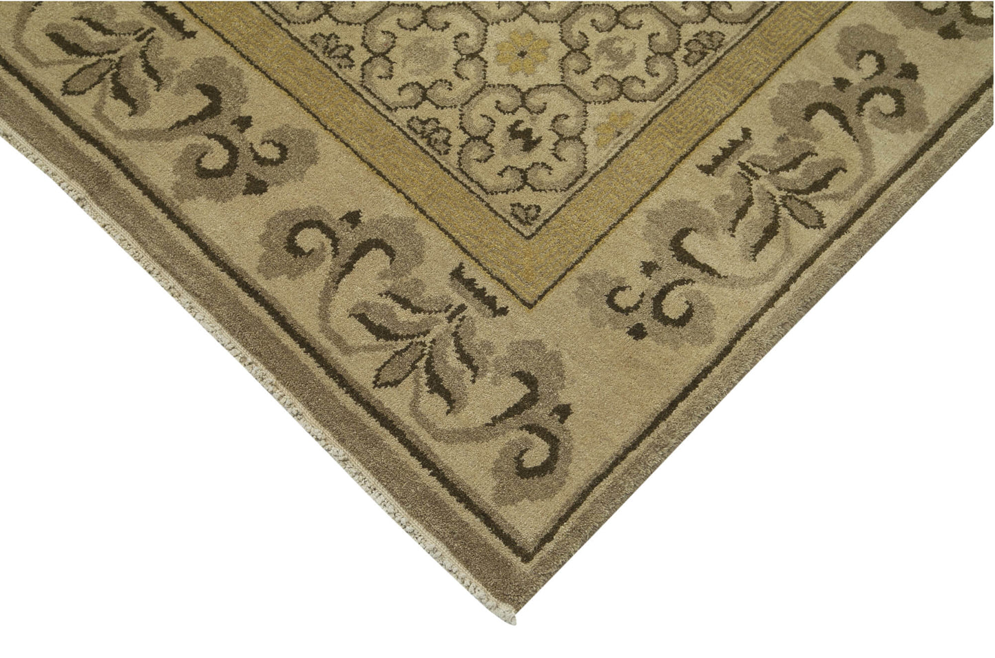 12x18 Beige Oushak Rug - 36023