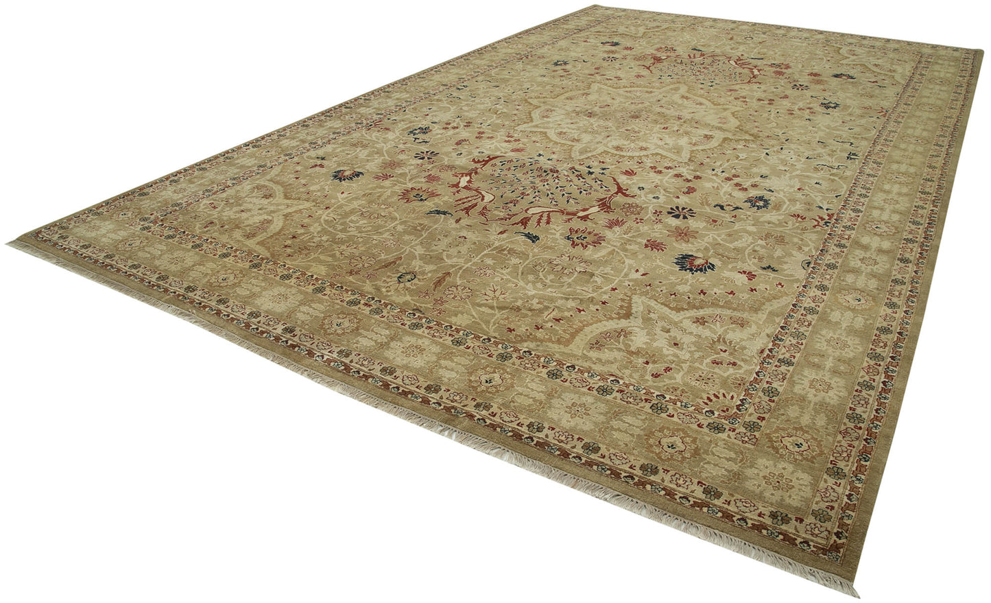 11x18 Beige Oushak Rug - 36026