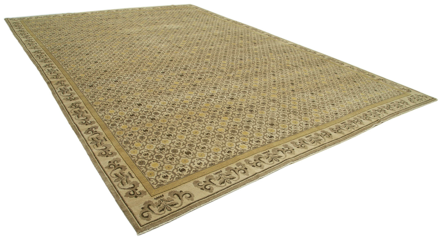 12x17 Beige Oushak Rug - 36027