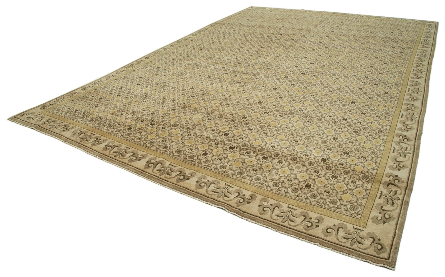 12x17 Beige Oushak Rug - 36027