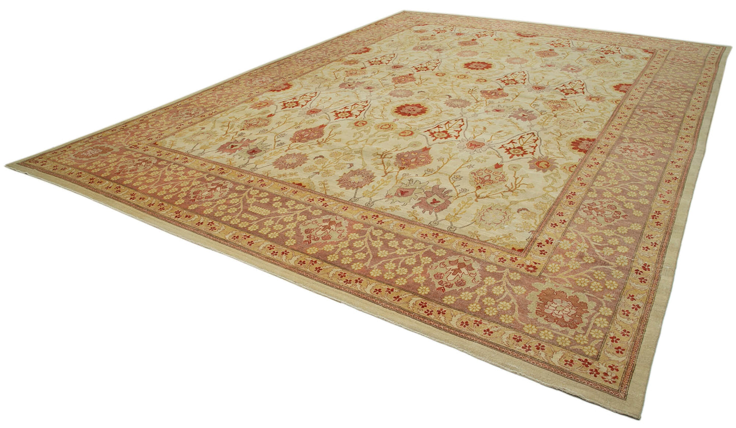 13x18 Beige Oushak Rug - 36034