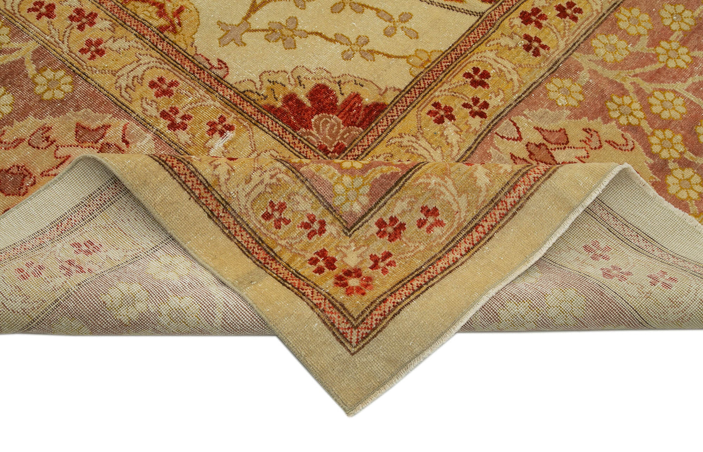 13x18 Beige Oushak Rug - 36034