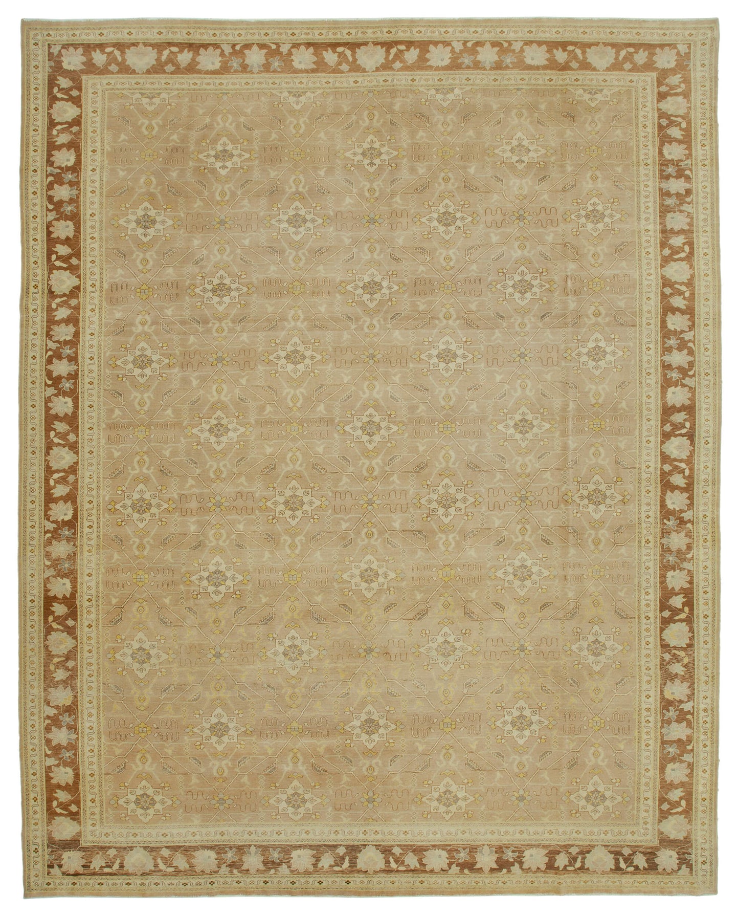 12x15 Beige Oushak Rug - 36035