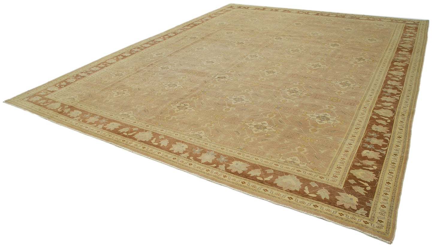 12x15 Beige Oushak Rug - 36035