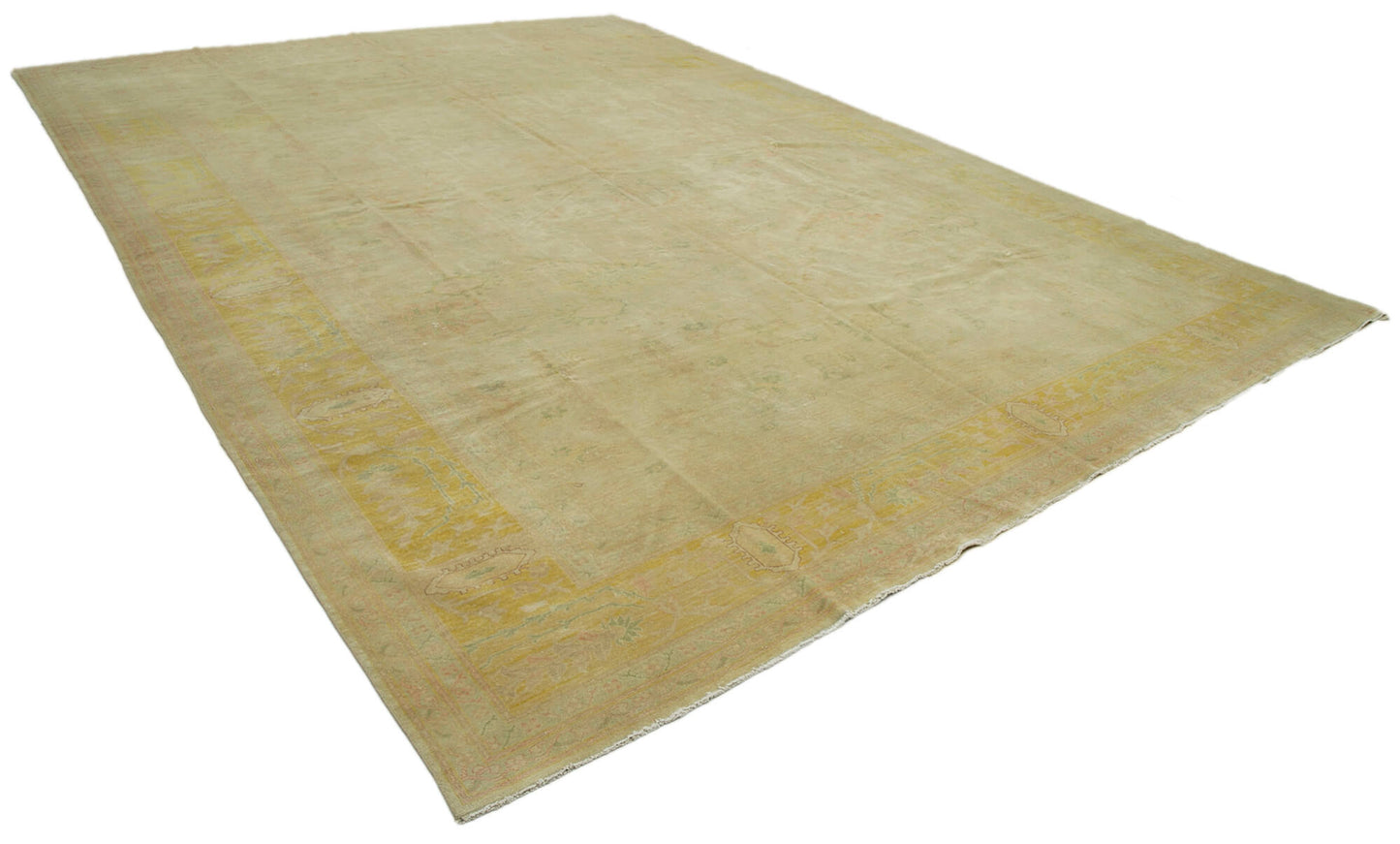 13x17 Beige Oushak Rug - 36036