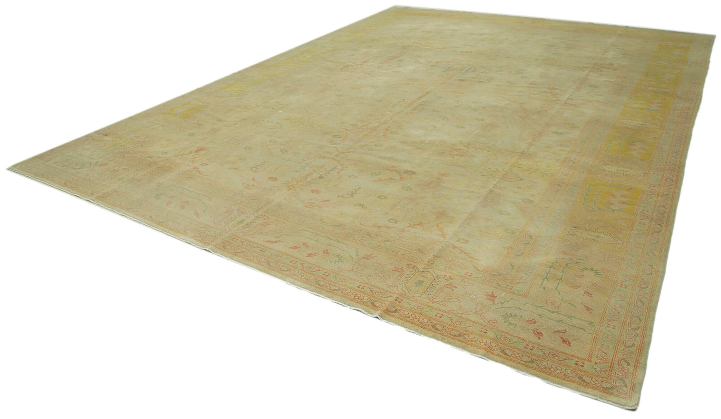 13x17 Beige Oushak Rug - 36036