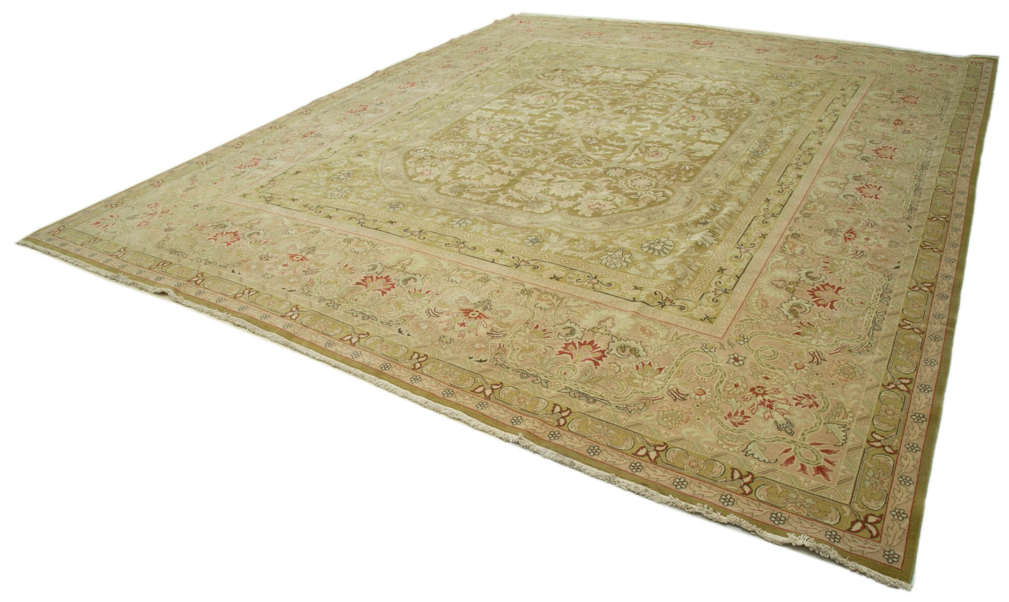 13x15 Beige Oushak Rug - 36039