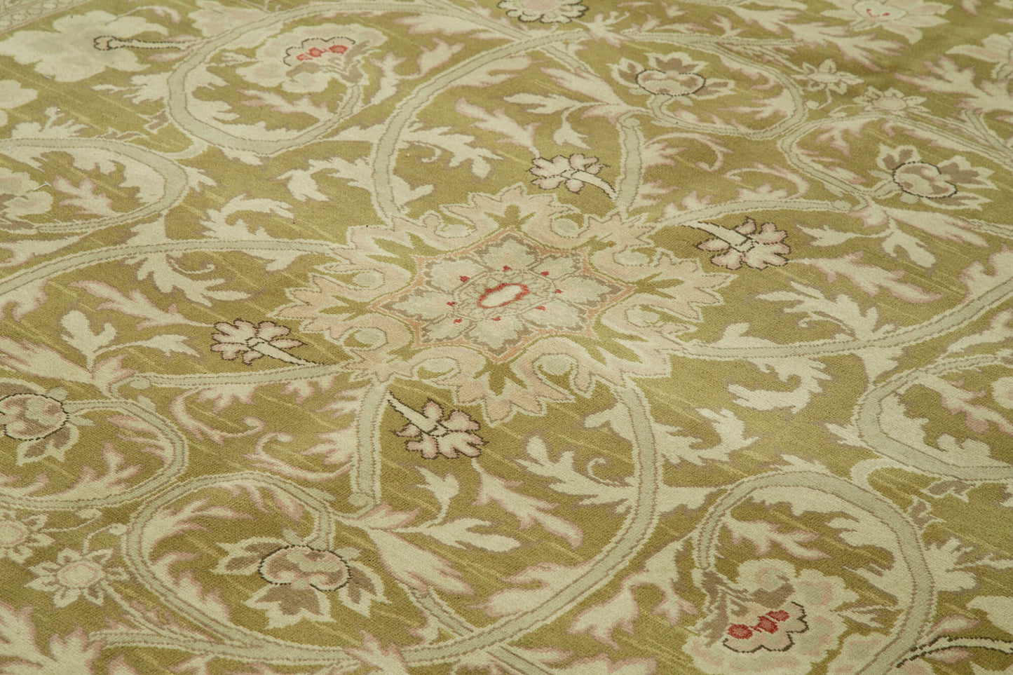 13x15 Beige Oushak Rug - 36039