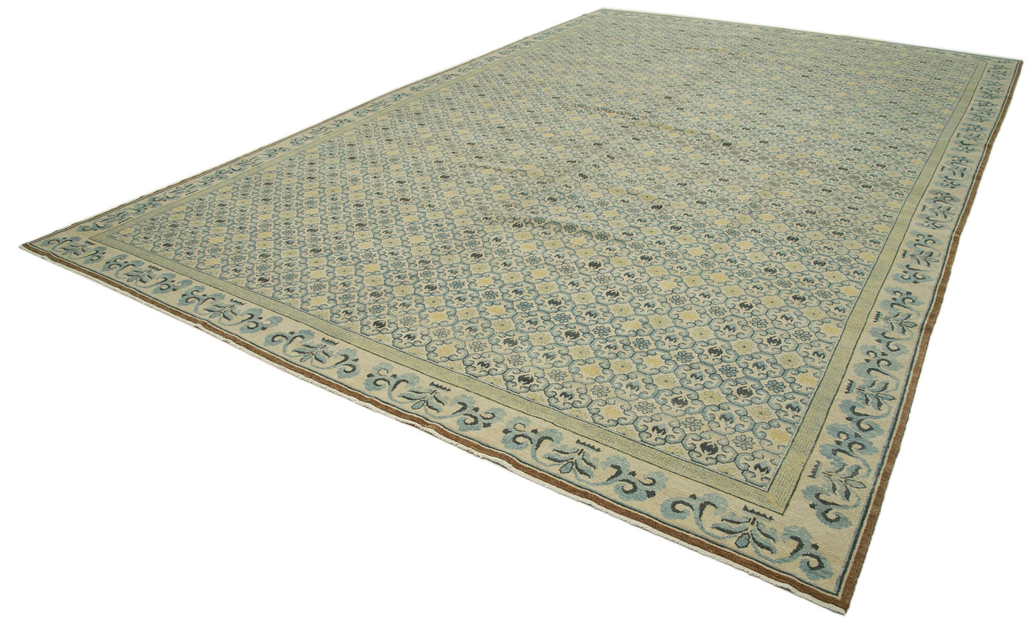 12x18 Beige Oushak Rug - 36040