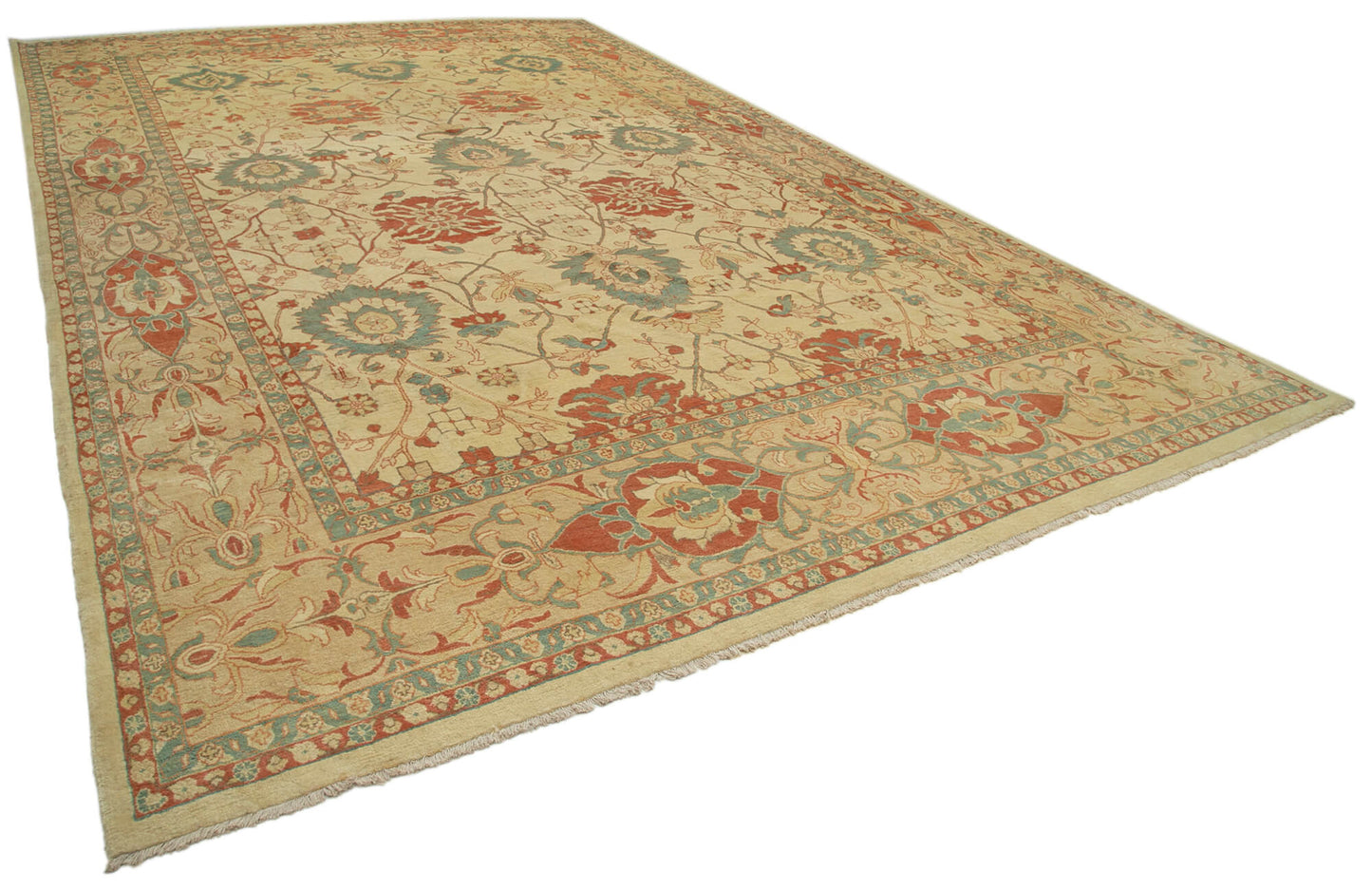 12x18 Beige Oushak Rug - 36044