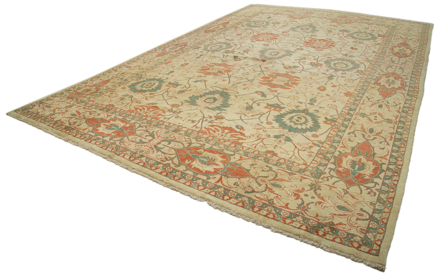 12x18 Beige Oushak Rug - 36044