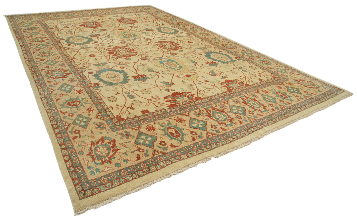 11x17 Beige Oushak Rug - 36045