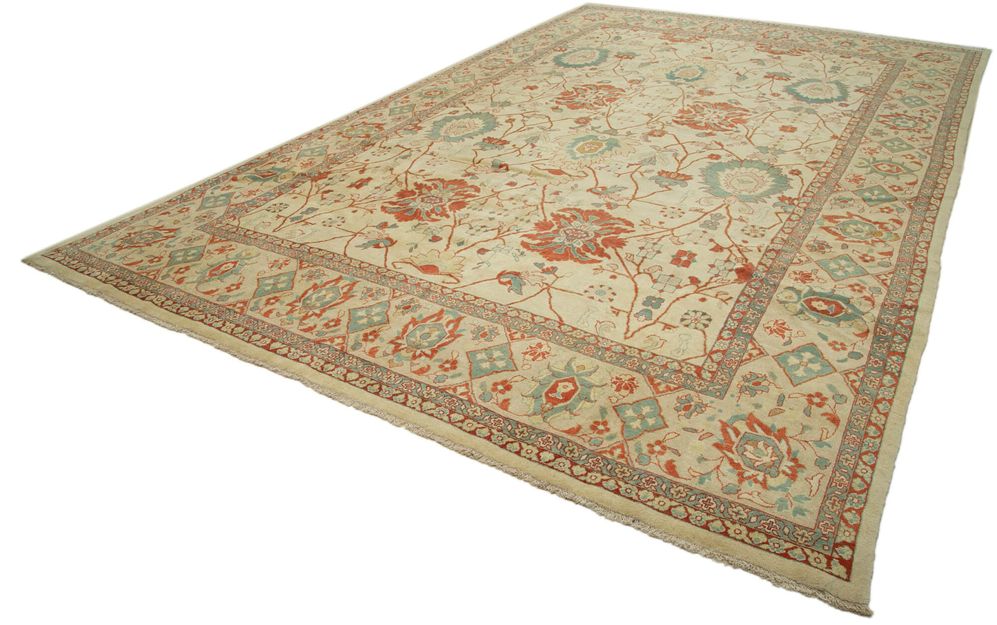 11x17 Beige Oushak Rug - 36045