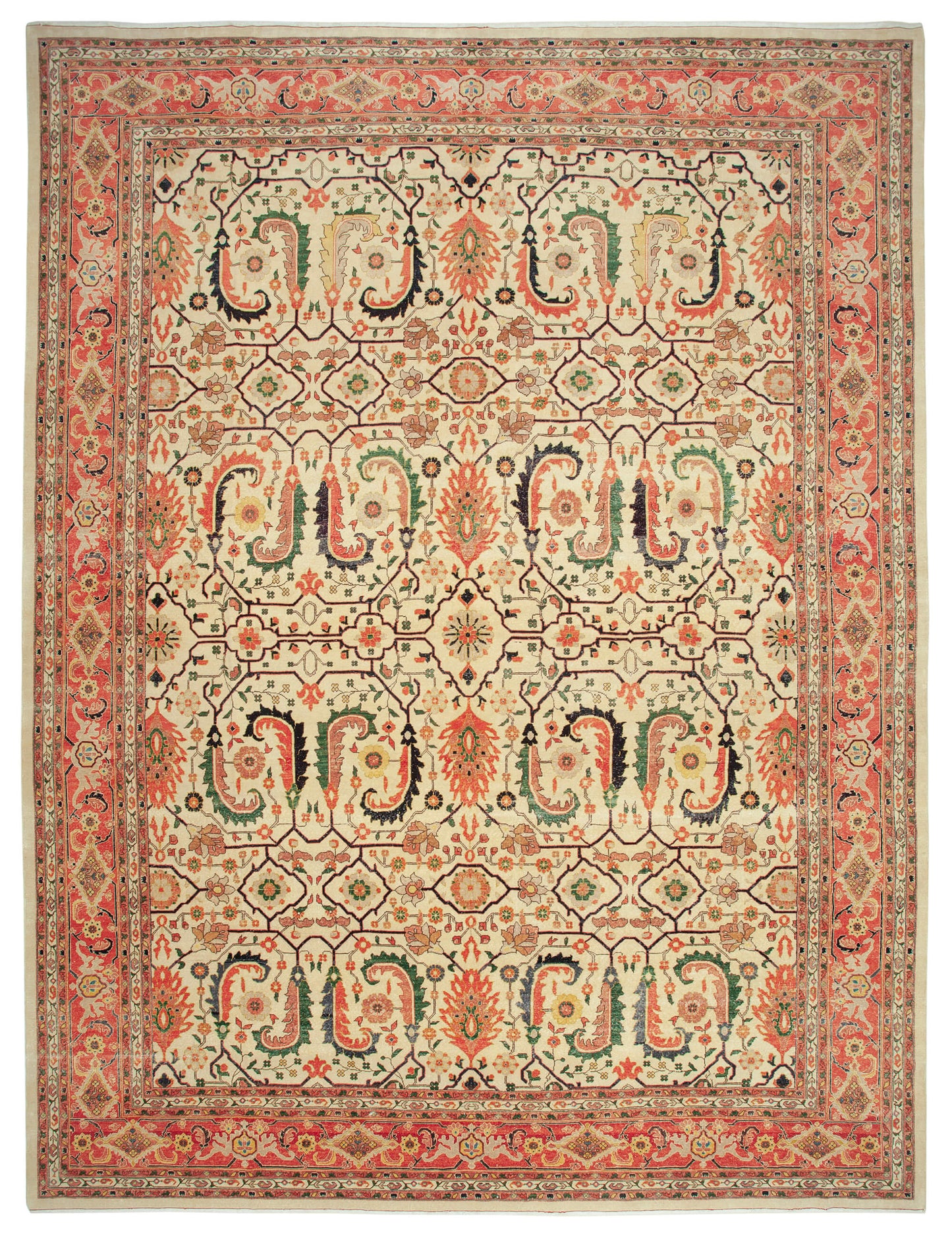 14x18 Beige Oushak Rug - 36046