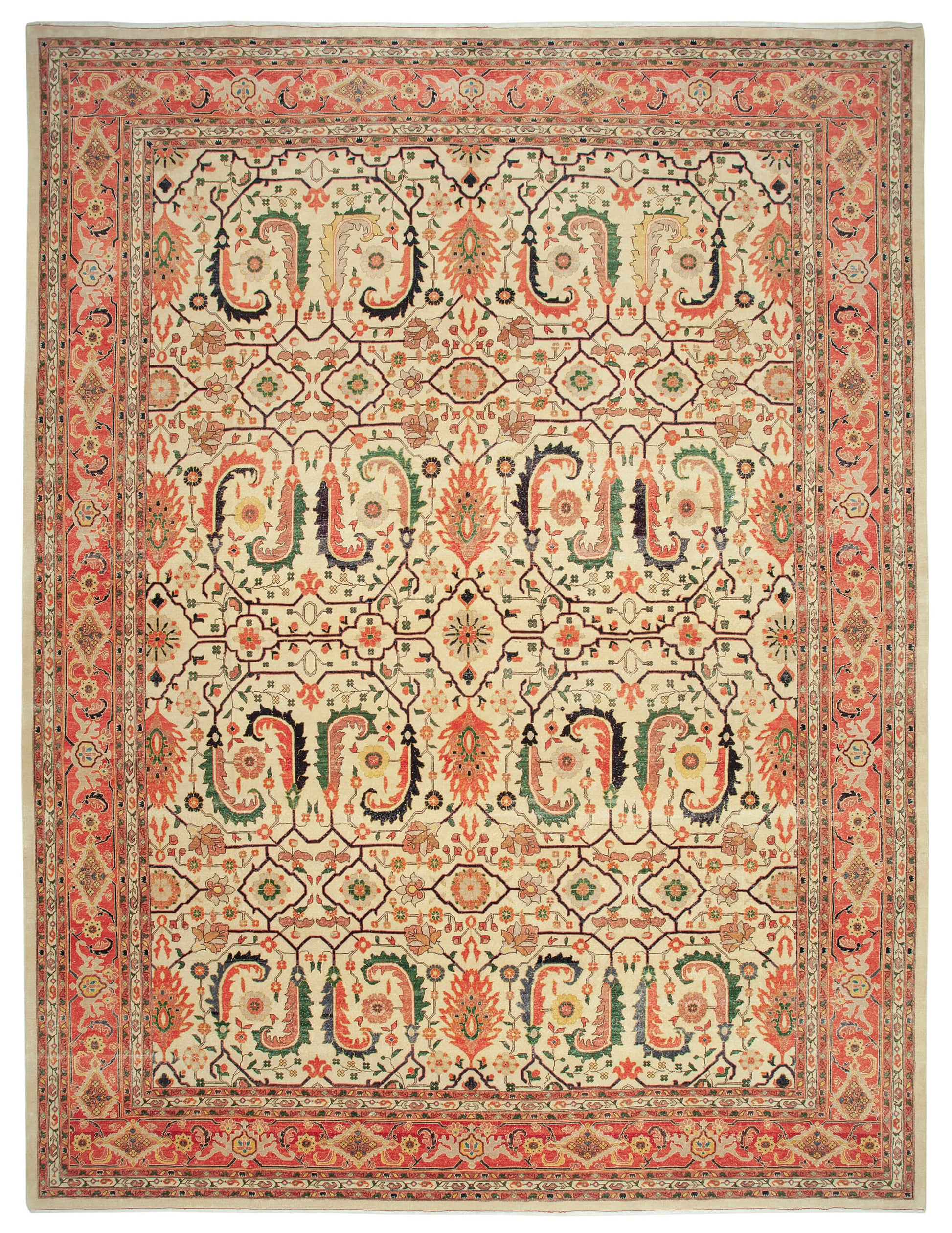 14x18 Beige Oushak Rug - 36046