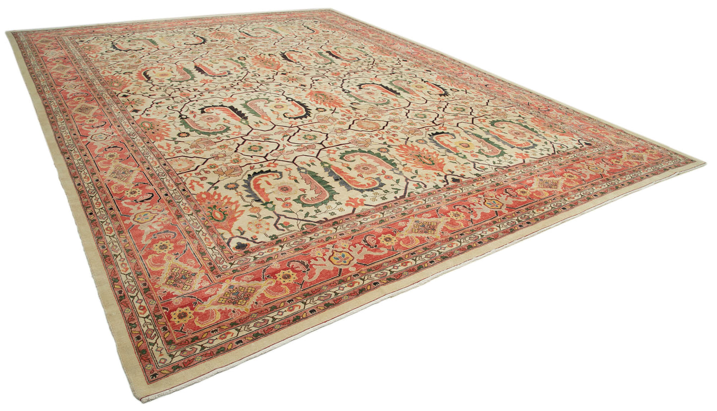 14x18 Beige Oushak Rug - 36046