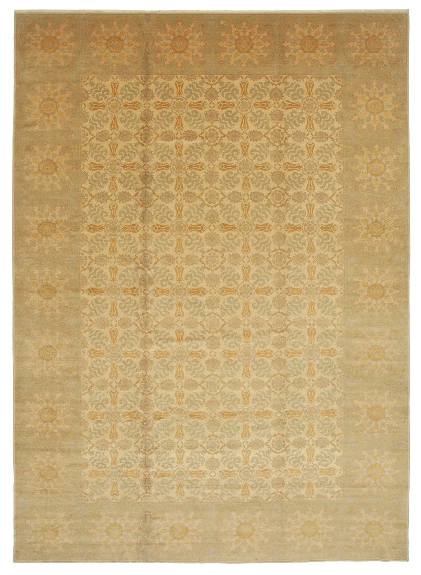 11x16 Beige Oushak Rug - 36051