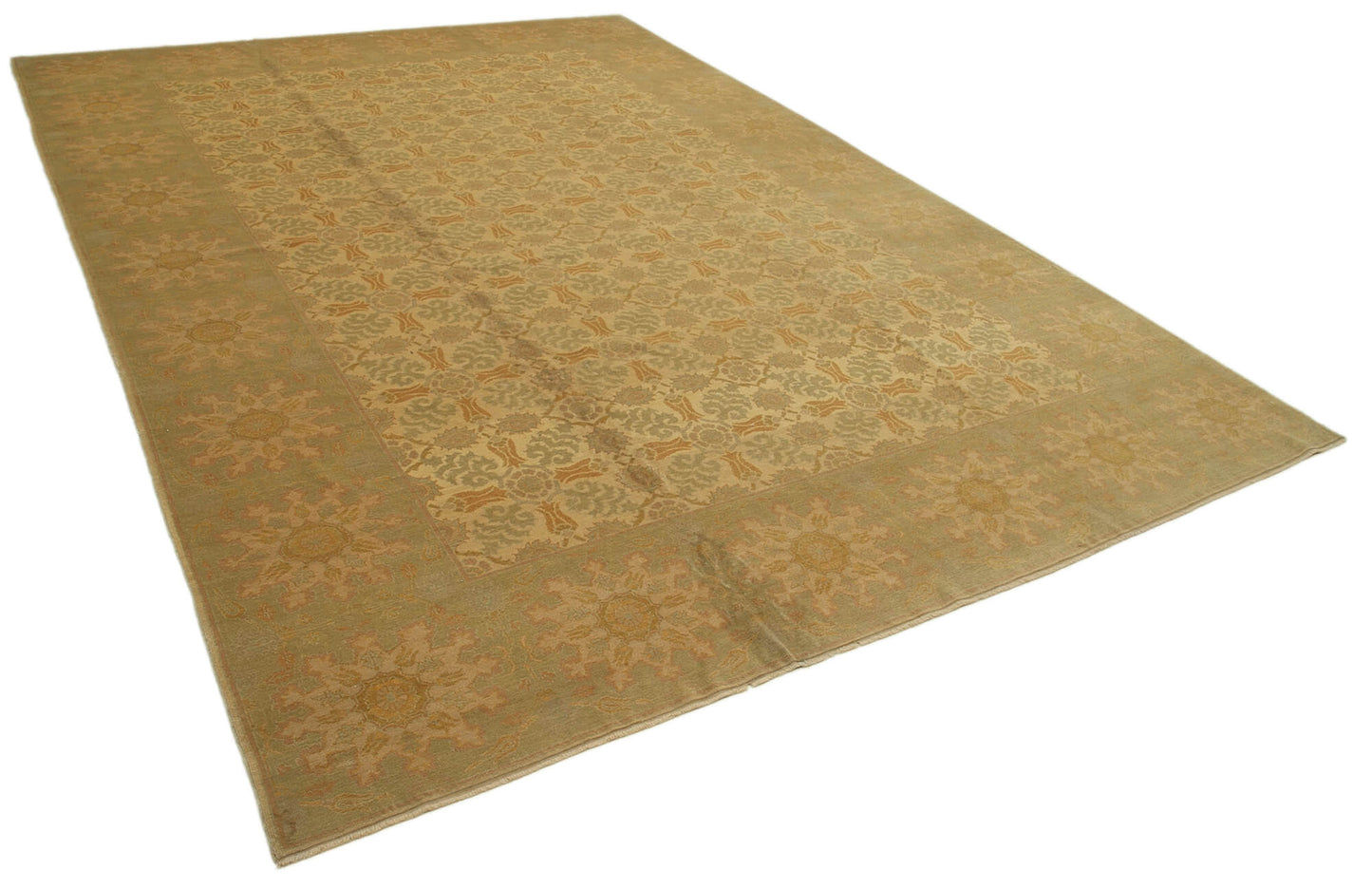 11x16 Beige Oushak Rug - 36051