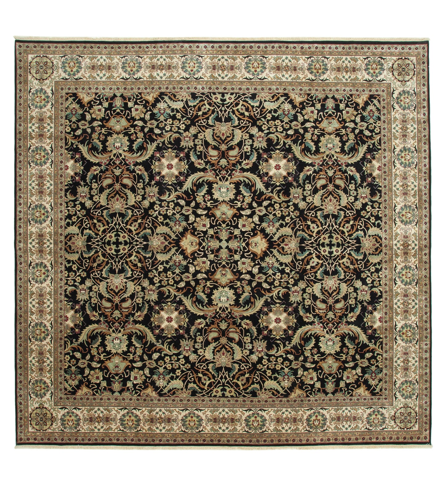 12x12 Black Oushak Rug - 36053