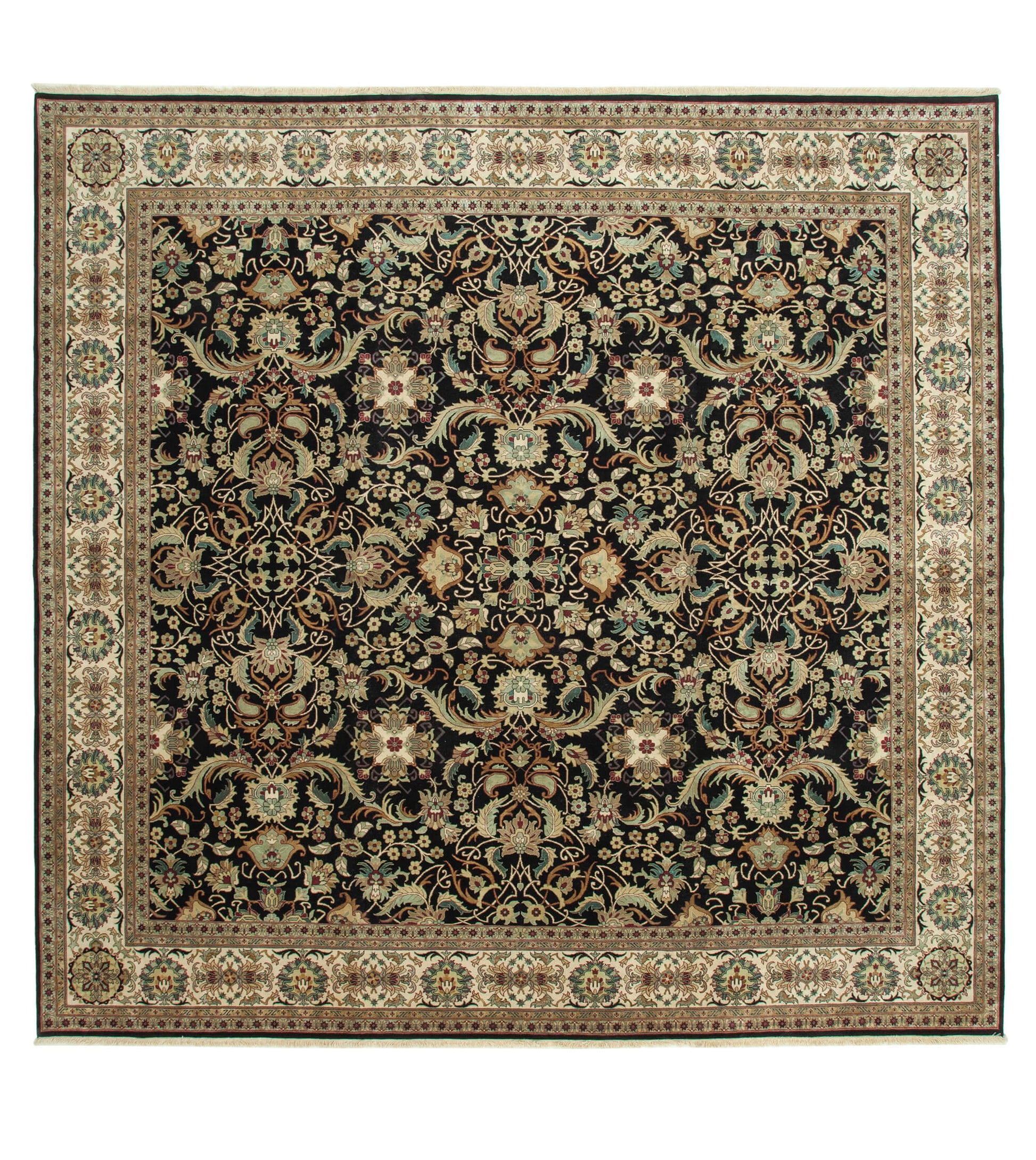 12x12 Black Oushak Rug - 36053