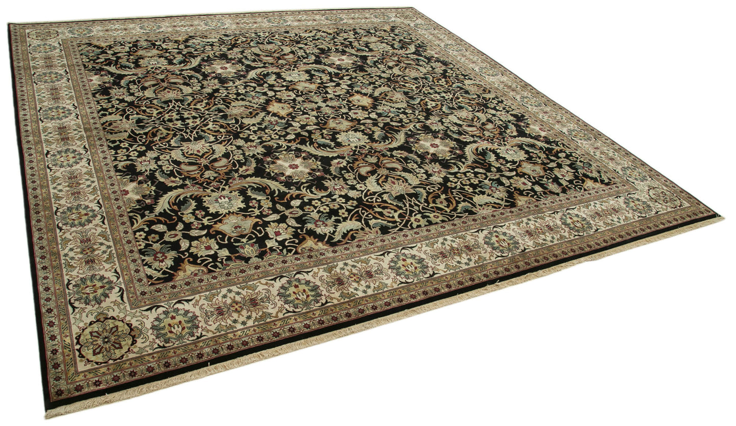 12x12 Black Oushak Rug - 36053