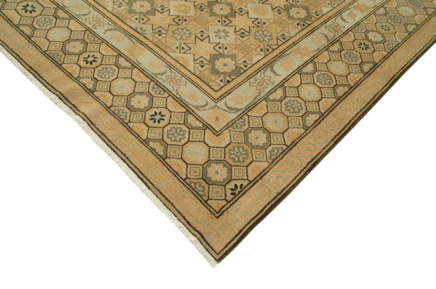 10x14 Beige Oushak Rug - 36060