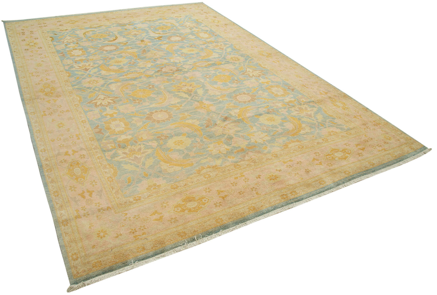 10x14 Beige Oushak Rug - 36061