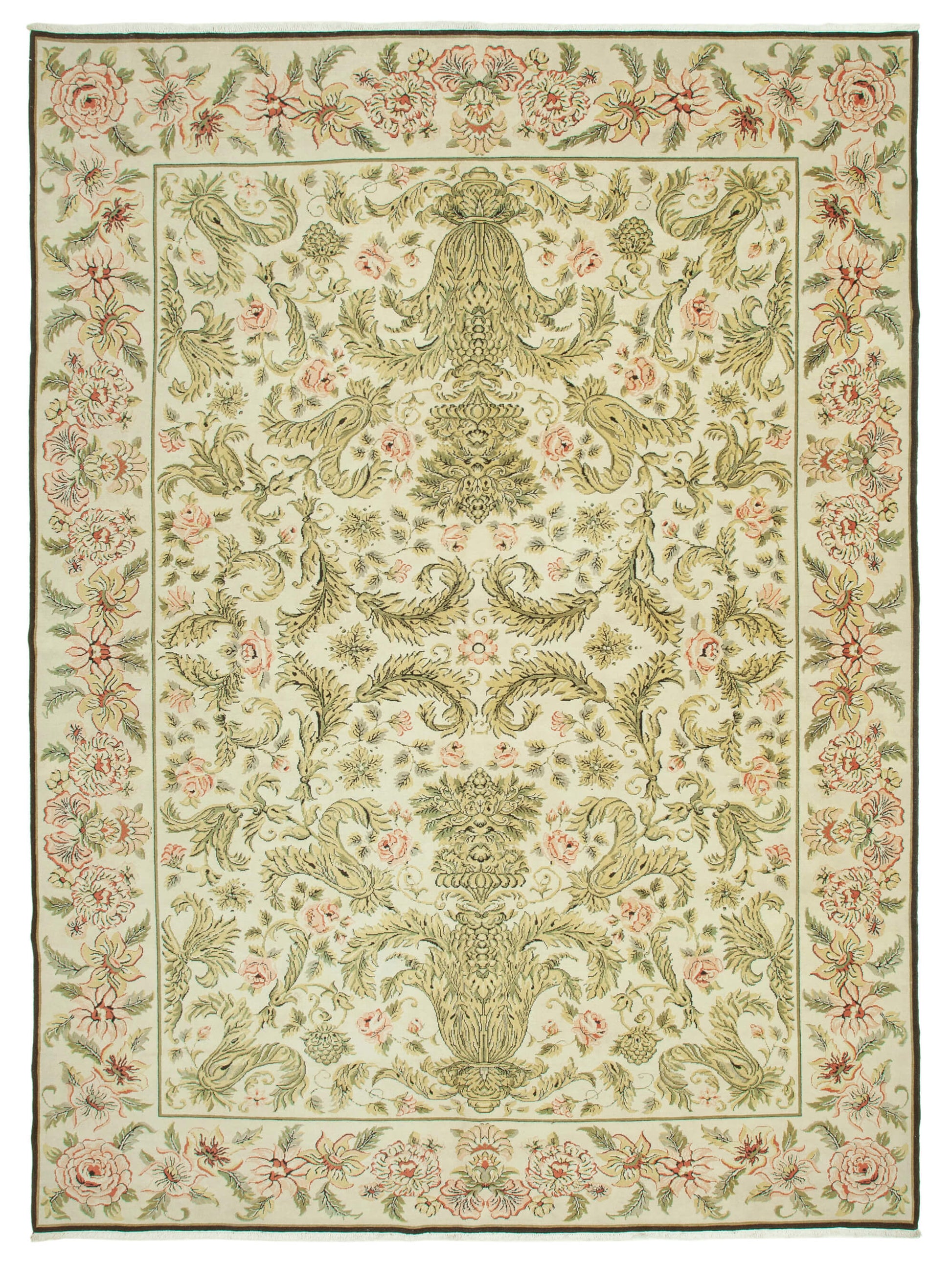 10x14 Beige Oushak Rug - 36070