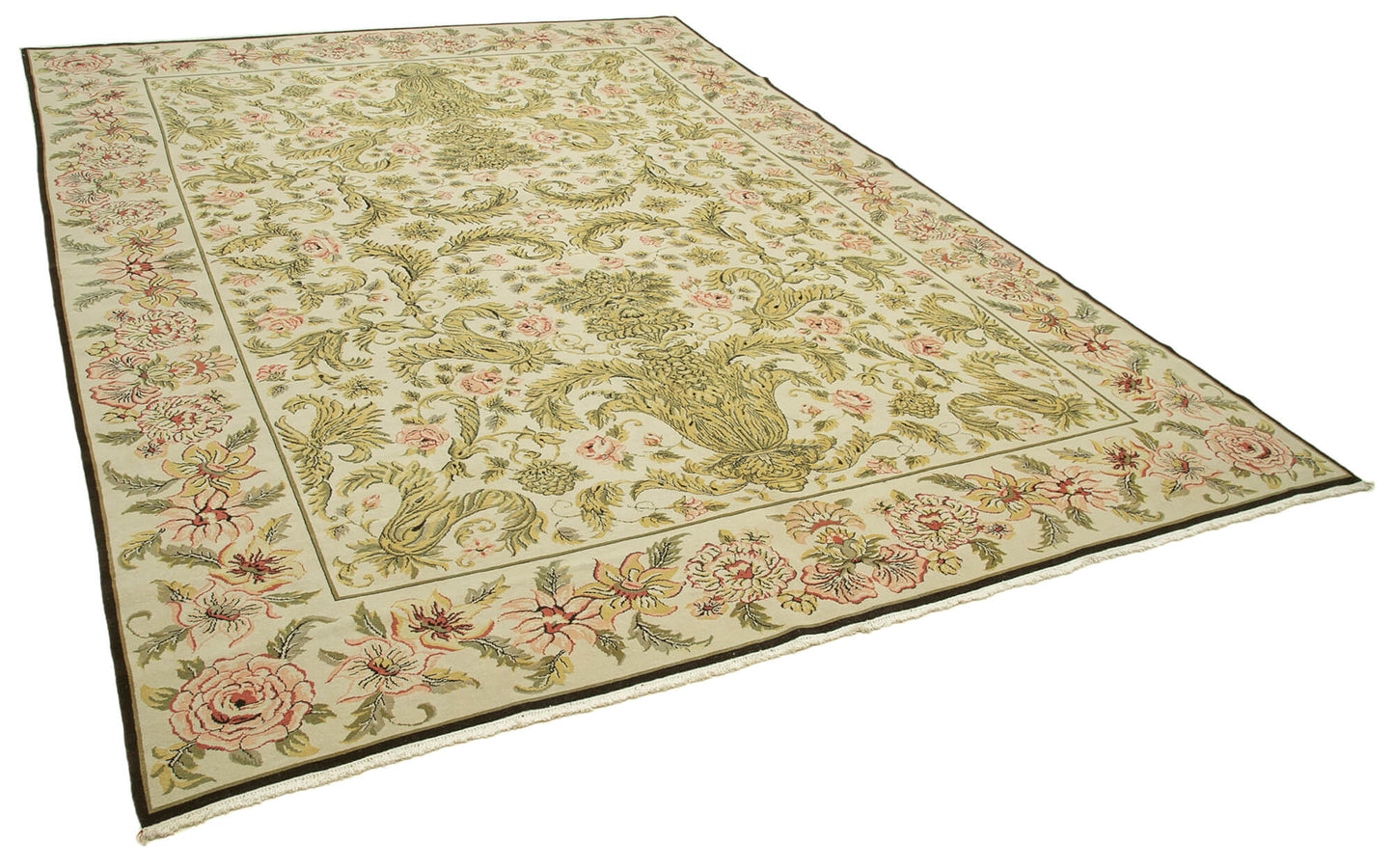 10x14 Beige Oushak Rug - 36070