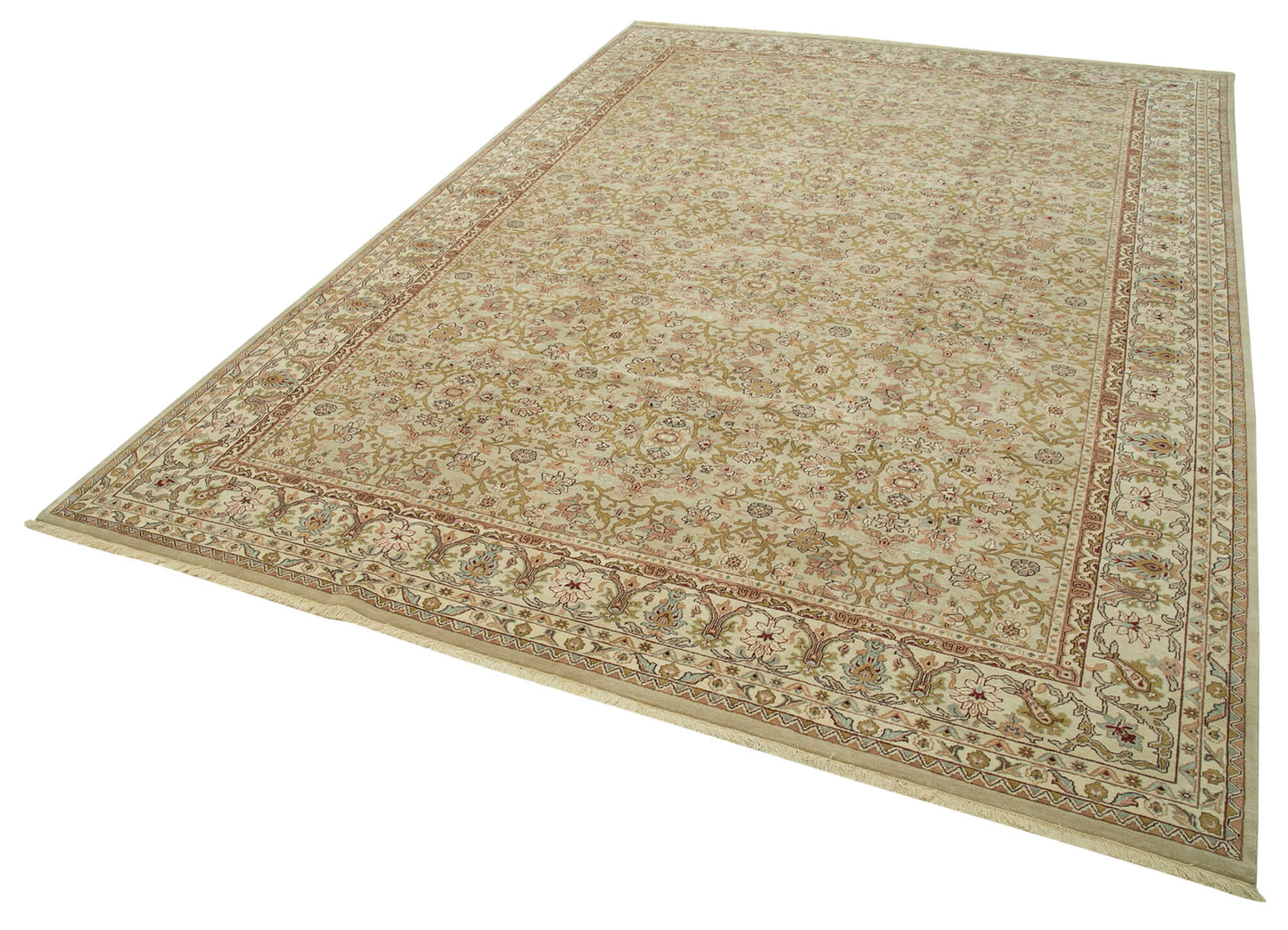 10x14 Beige Oushak Rug - 36075