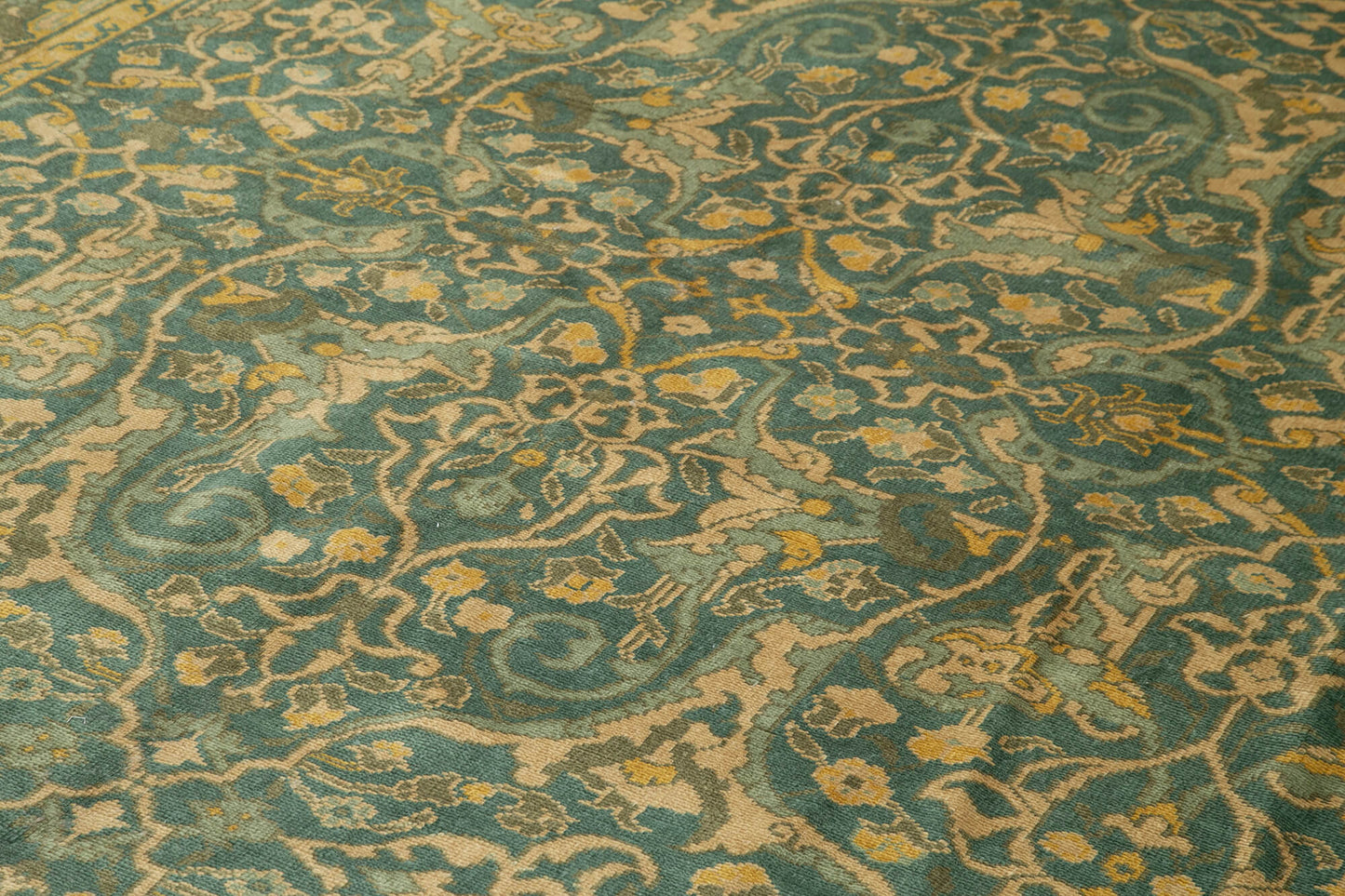 9x13 Green Oushak Rug - 36079