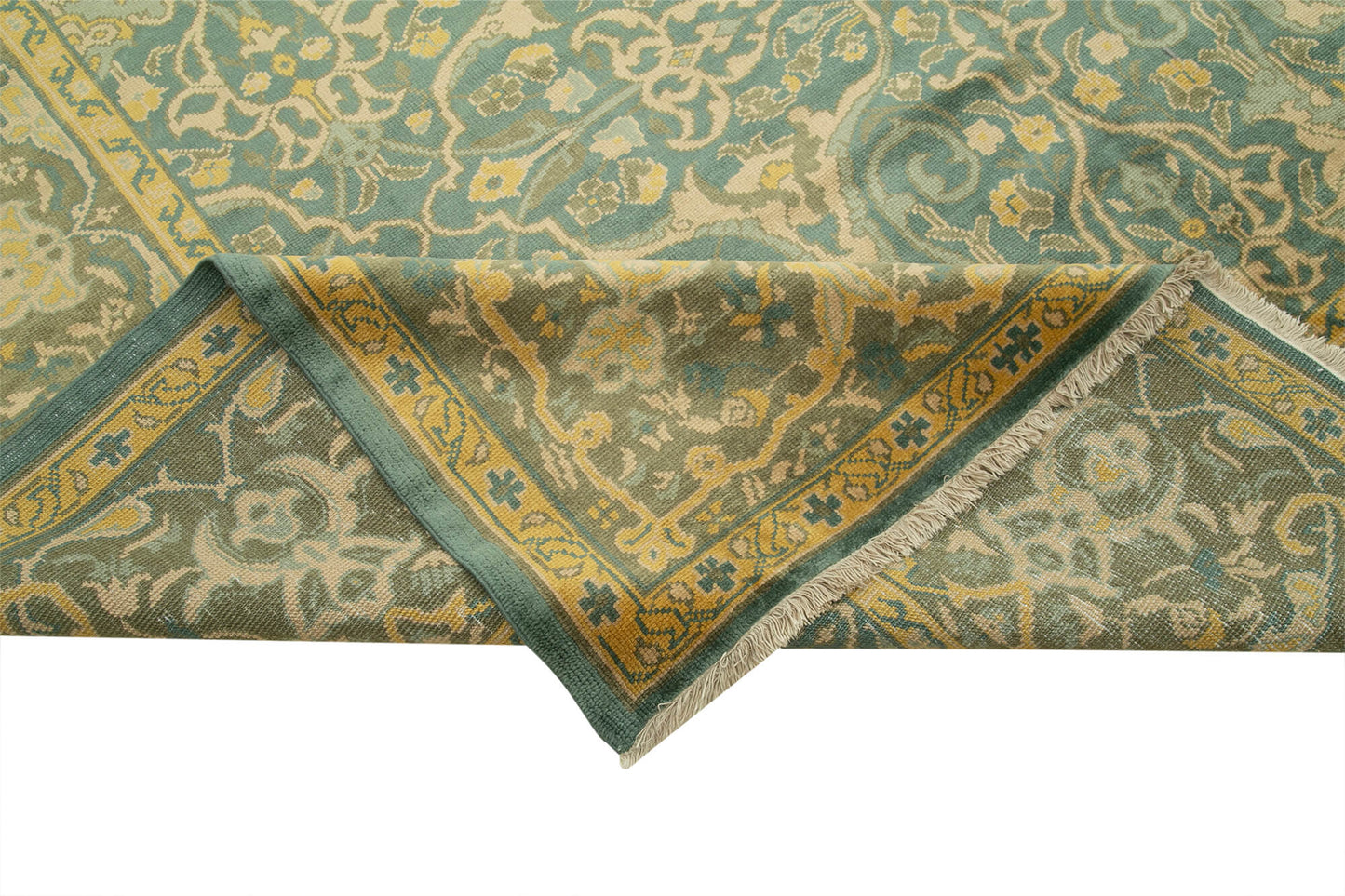 9x13 Green Oushak Rug - 36079