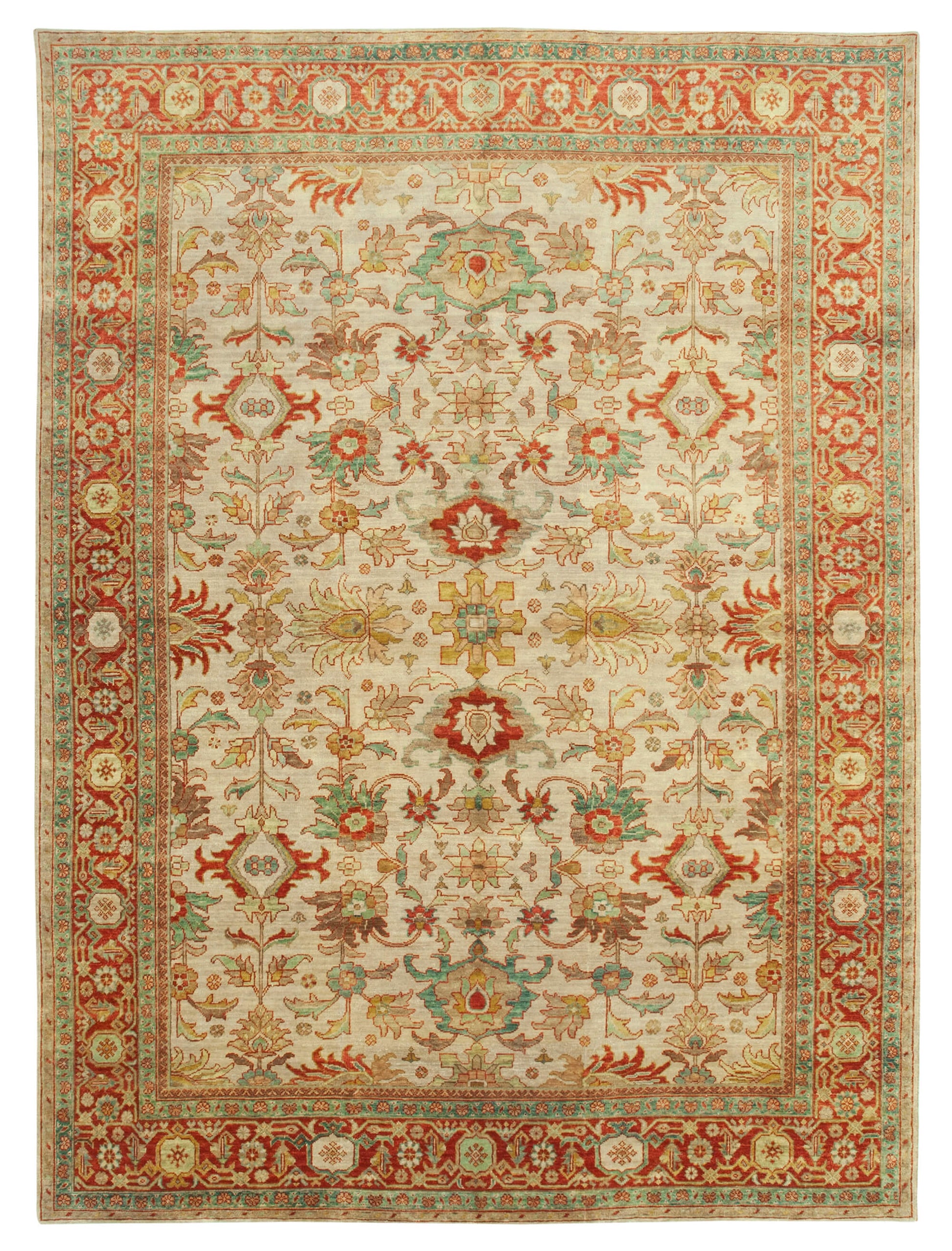 9x12 Beige Oushak Rug - 36080