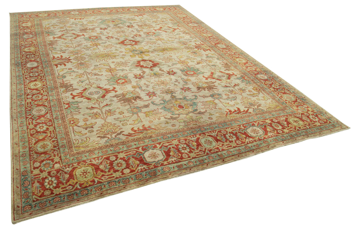 9x12 Beige Oushak Rug - 36080