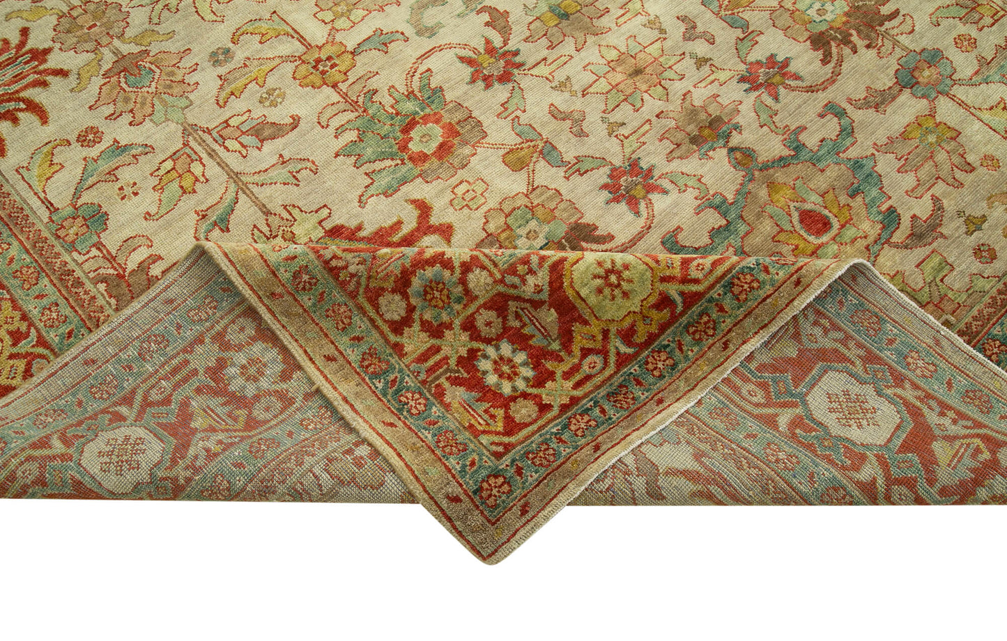 9x12 Beige Oushak Rug - 36080