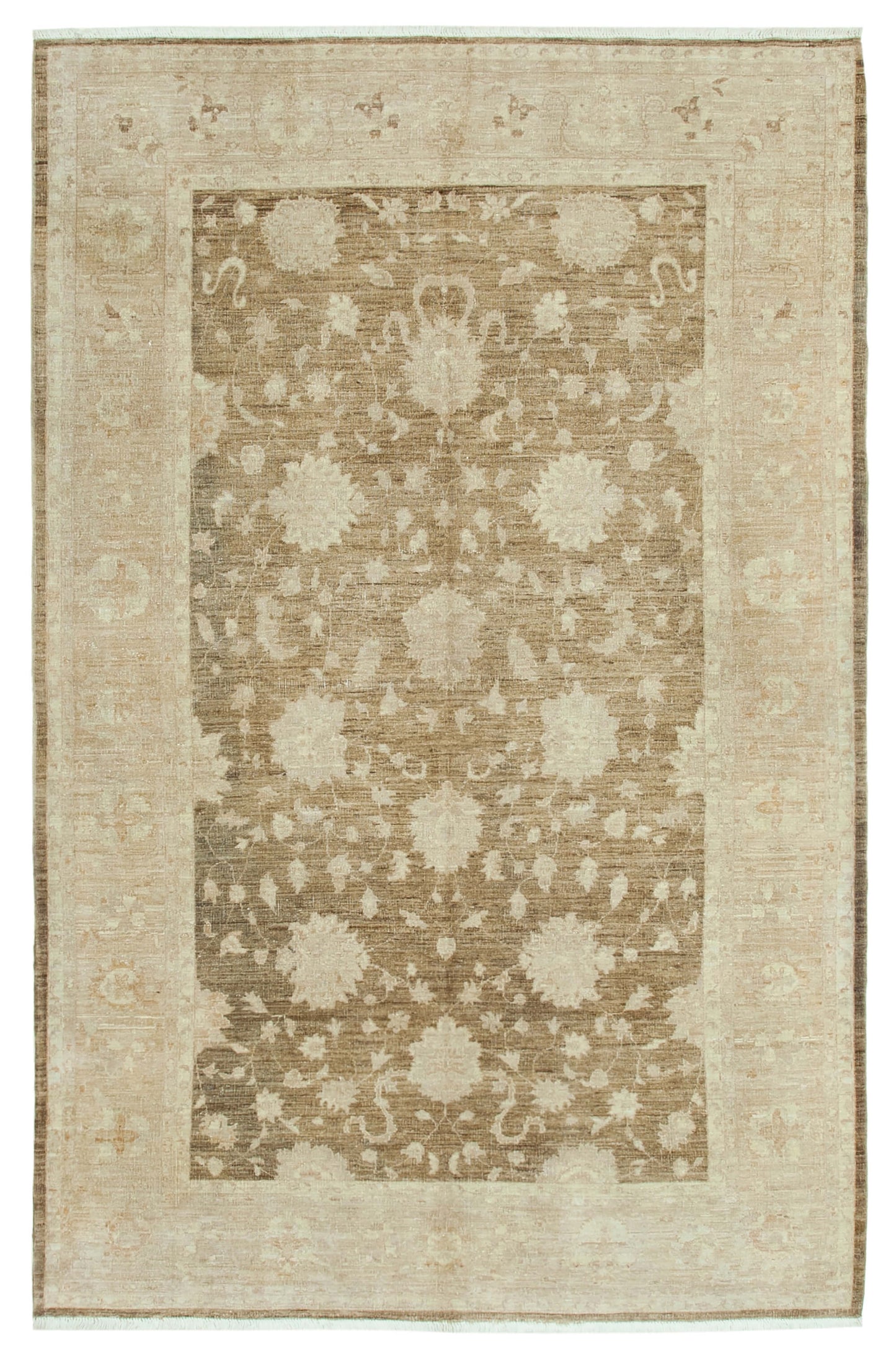 6x9 Beige Oushak Rug - 36081