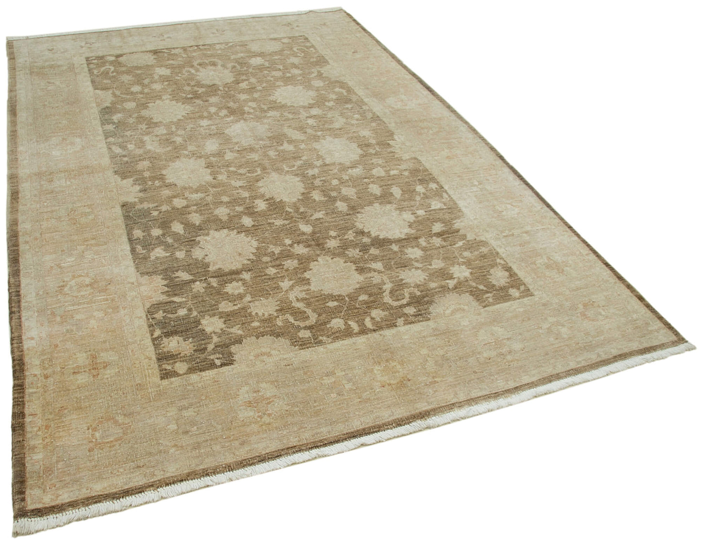 6x9 Beige Oushak Rug - 36081