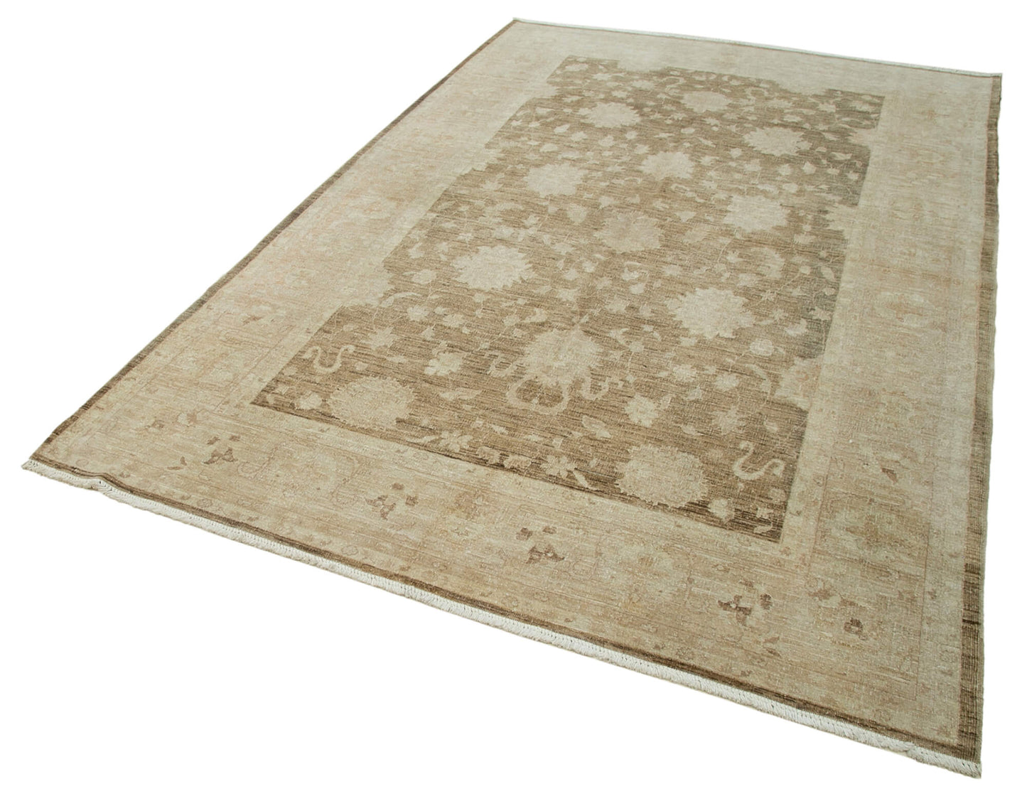 6x9 Beige Oushak Rug - 36081