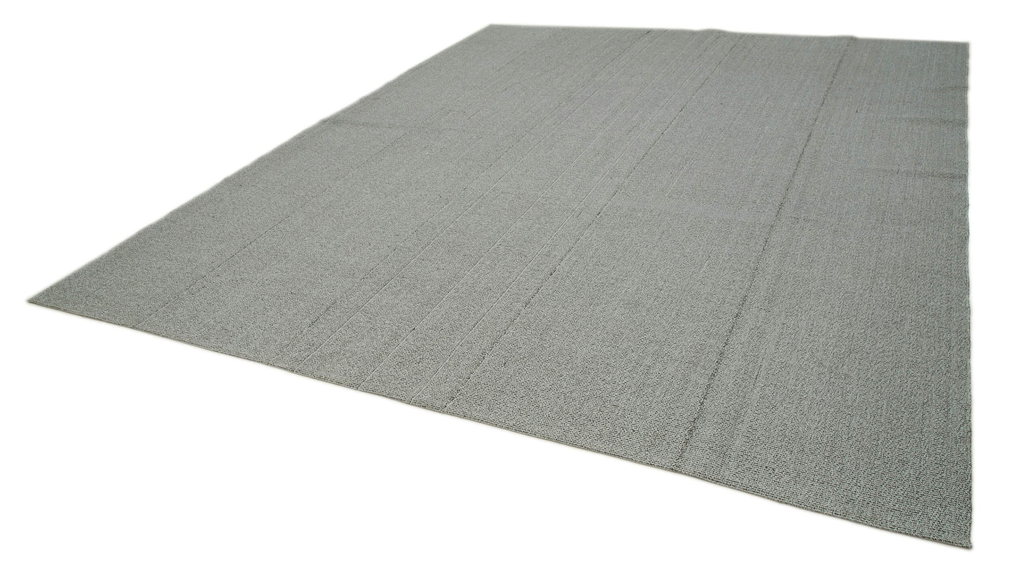 11x13 Grey Modern Kilim Rug - 36222