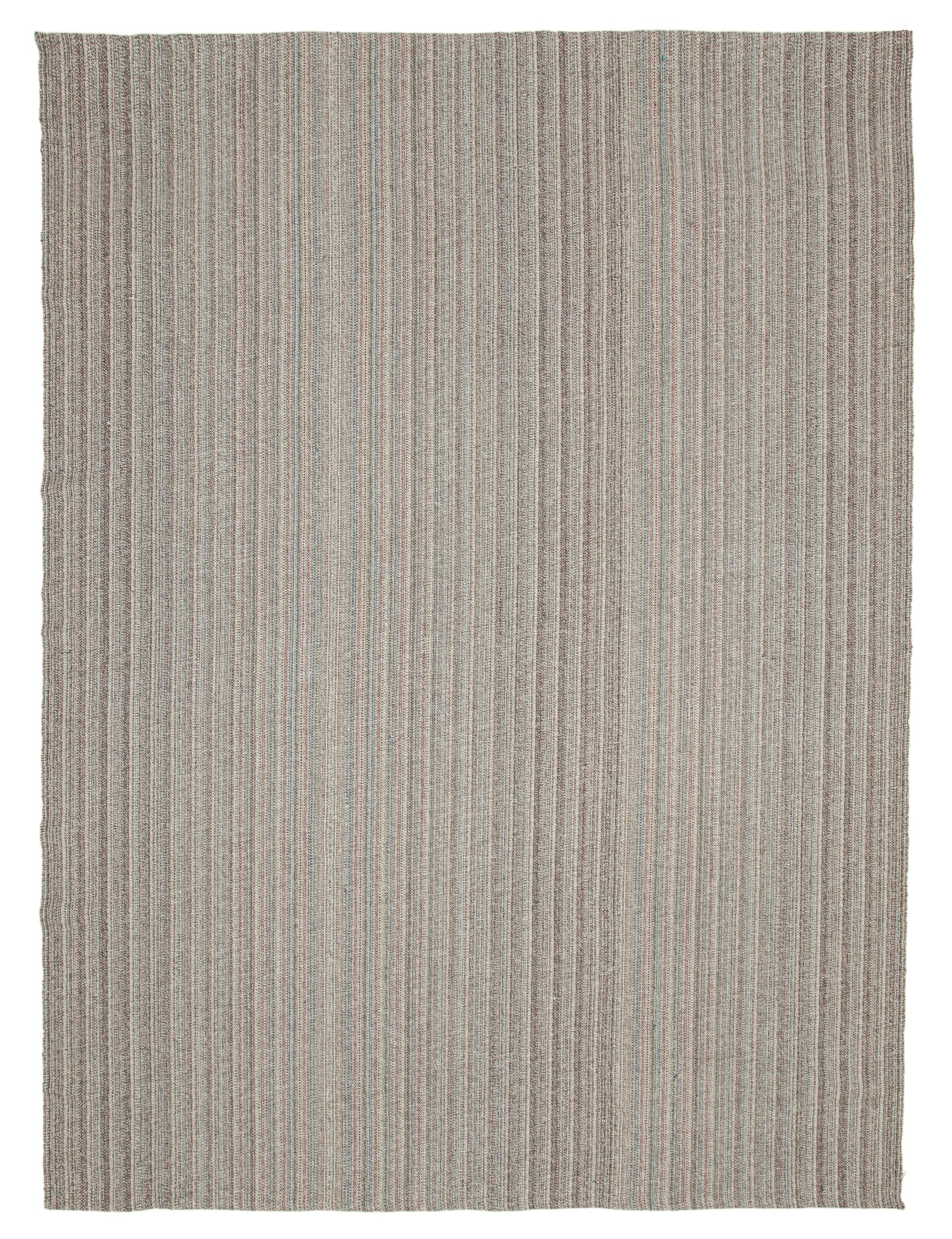 10x14 Grey Modern Kilim Rug - 36246