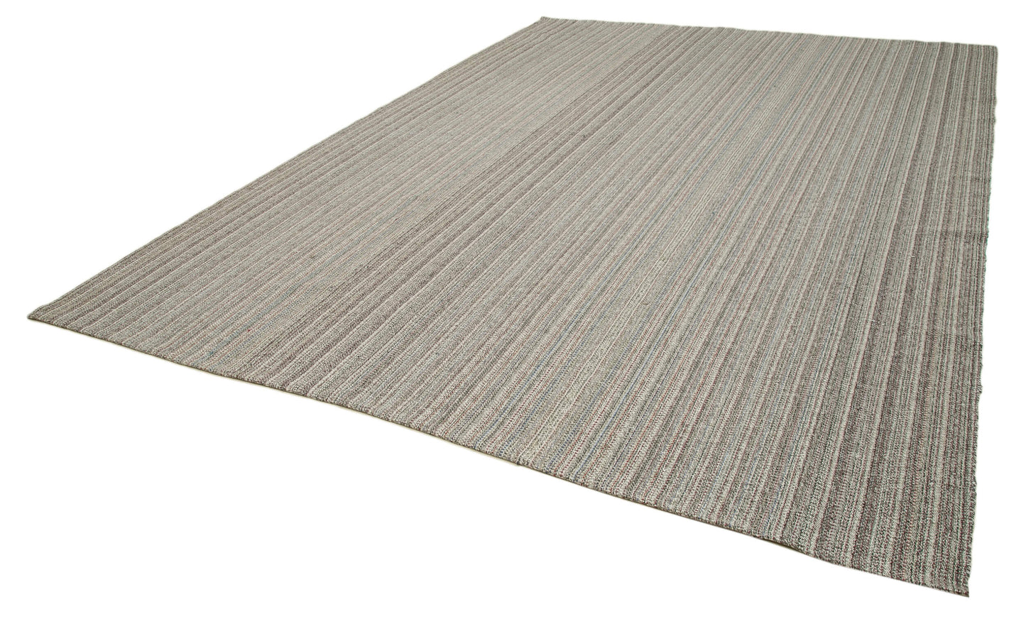 10x14 Grey Modern Kilim Rug - 36246