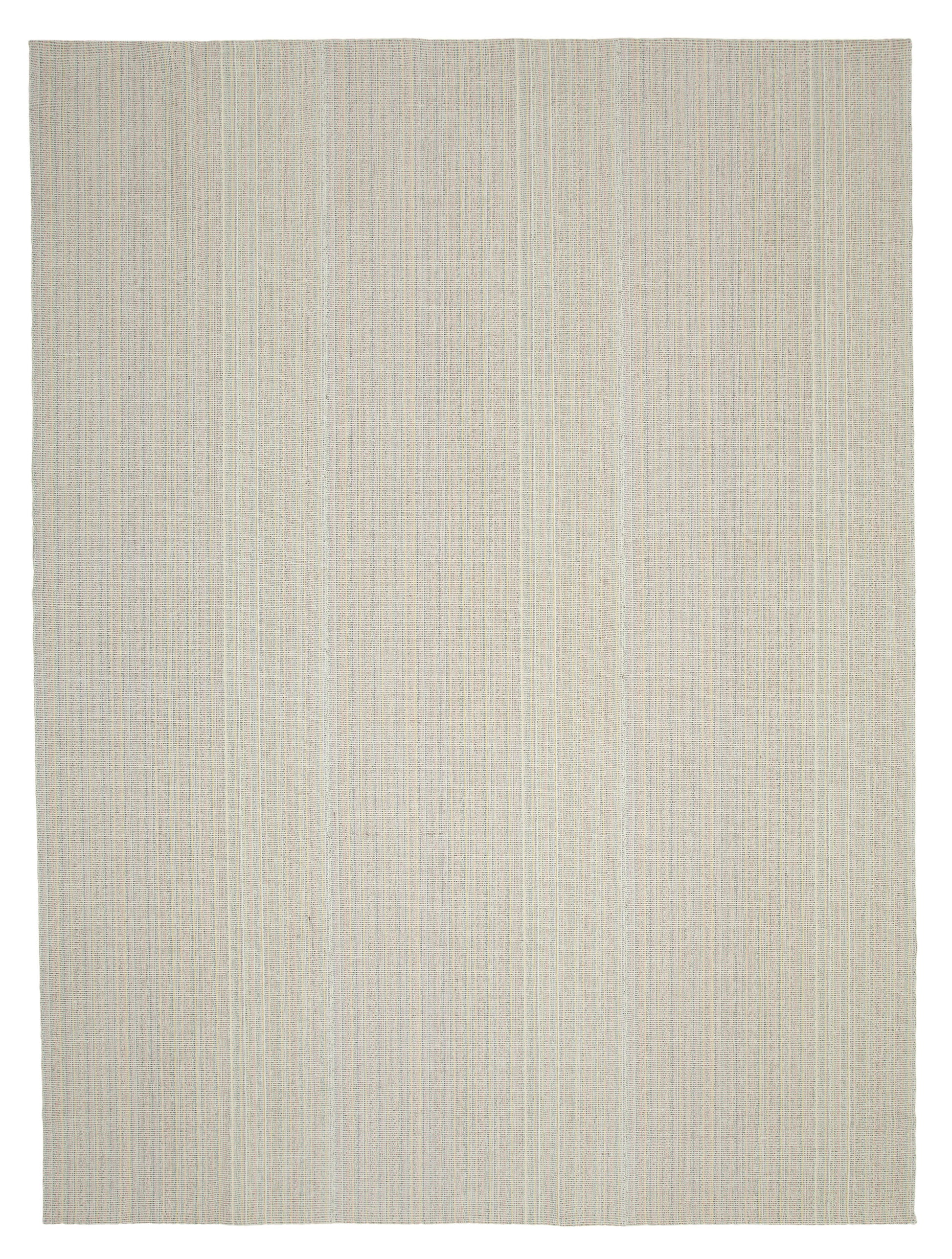 10x14 Beige Modern Kilim Rug - 36270