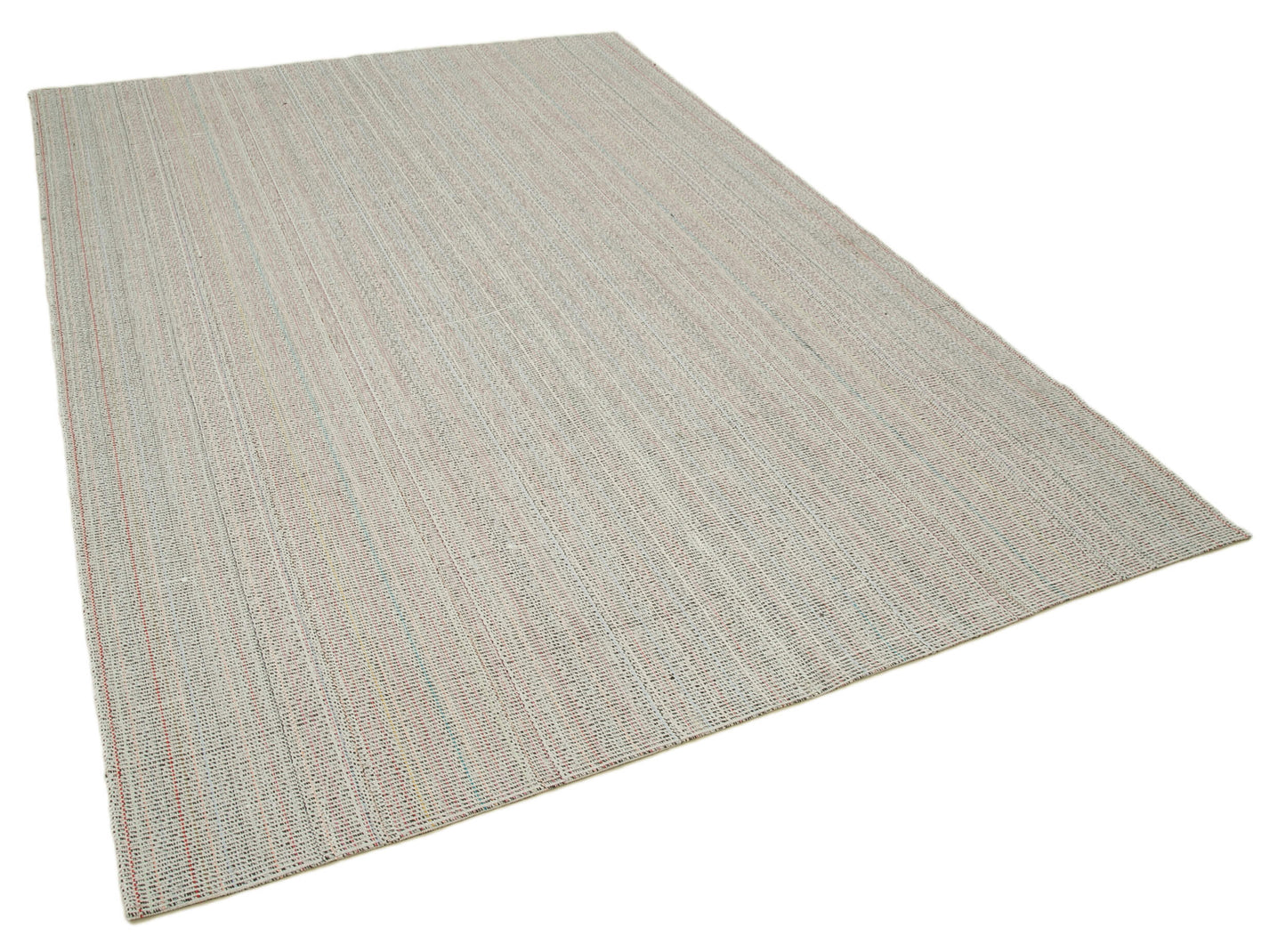 7x10 Beige Modern Kilim Rug - 36294