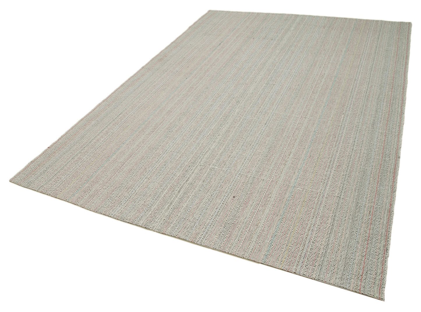 7x10 Beige Modern Kilim Rug - 36294