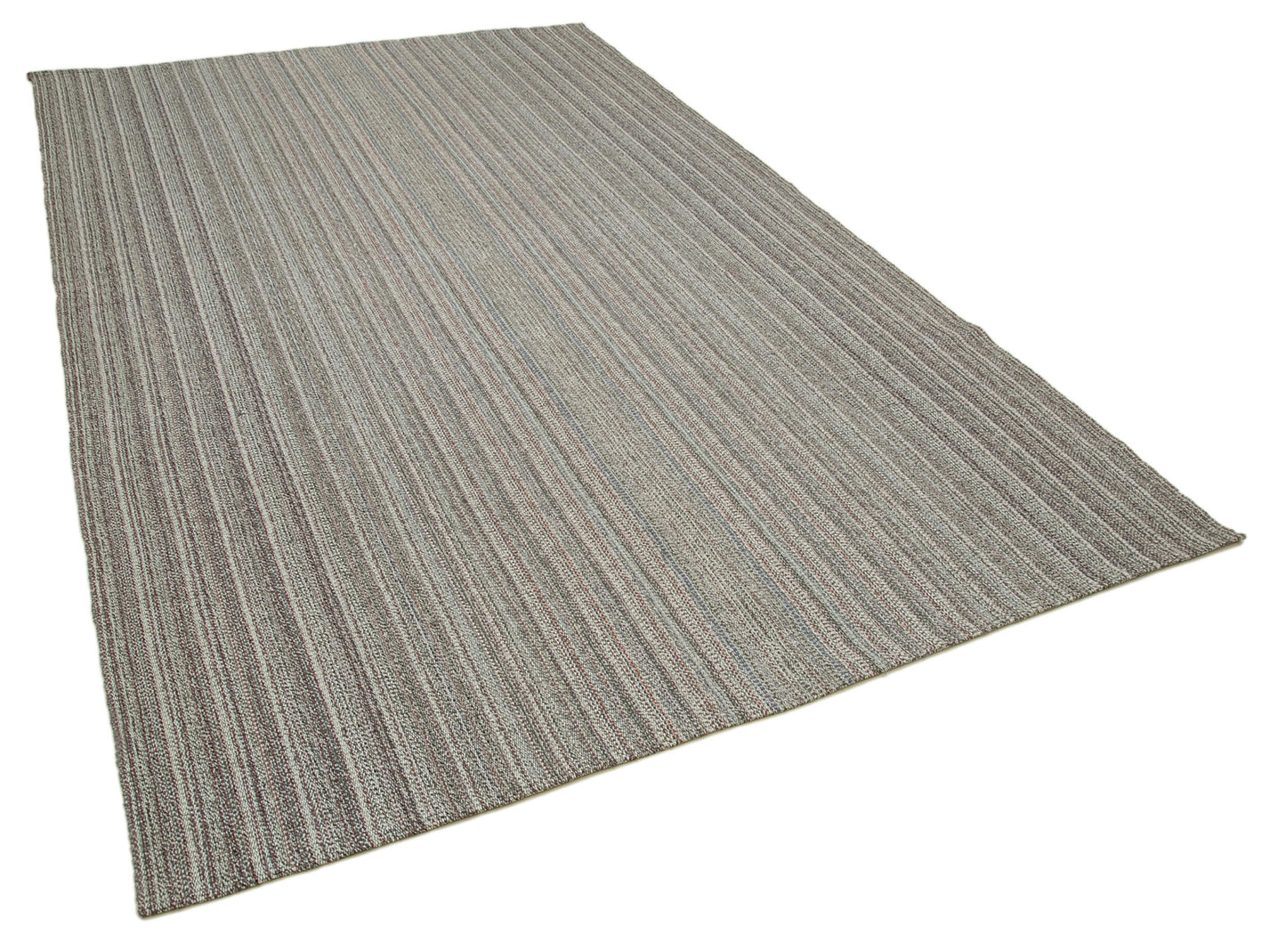 7x11 Grey Modern Kilim Rug - 36295