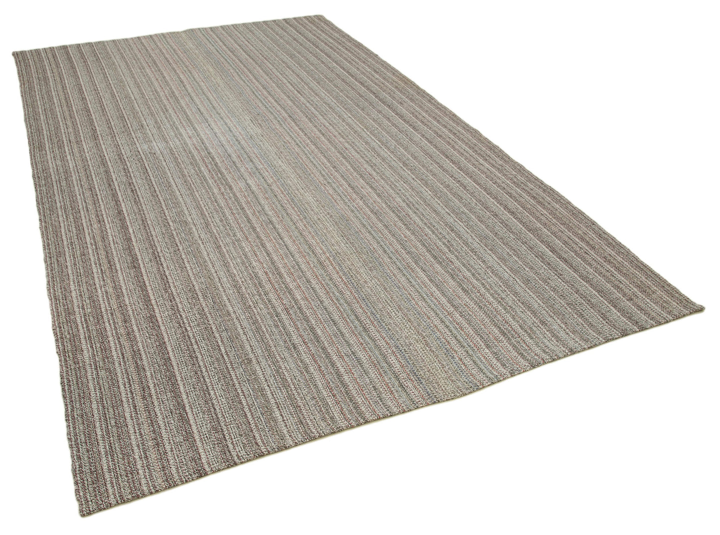 7x10 Grey Modern Kilim Rug - 36297