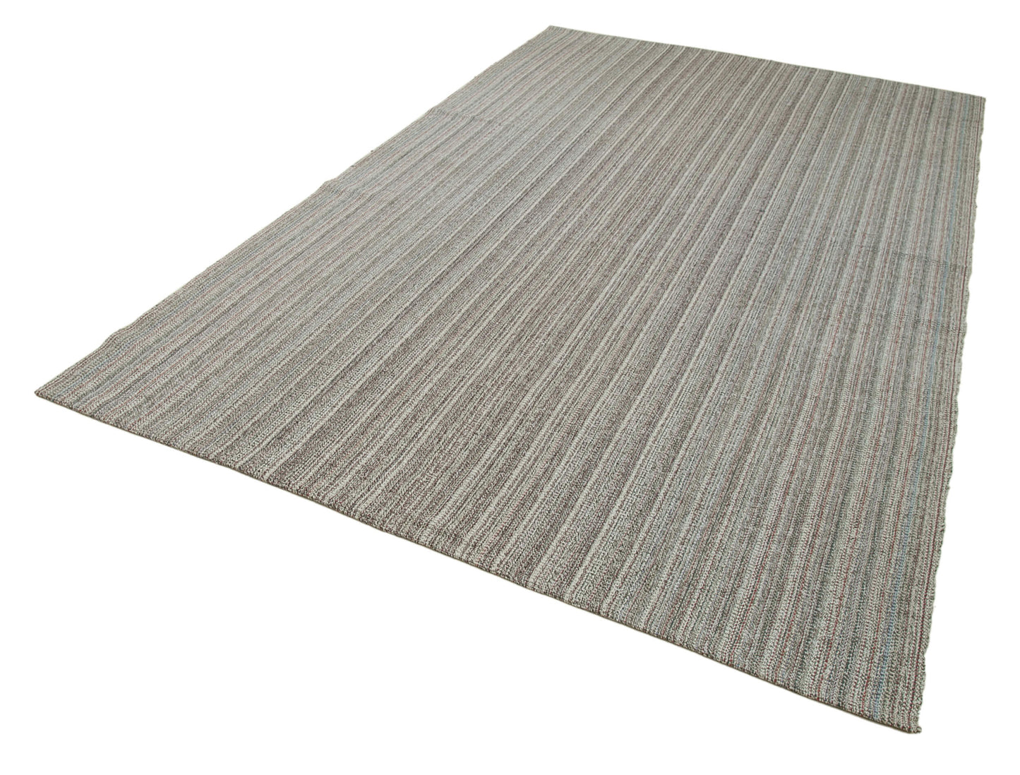 7x11 Grey Modern Kilim Rug - 36308