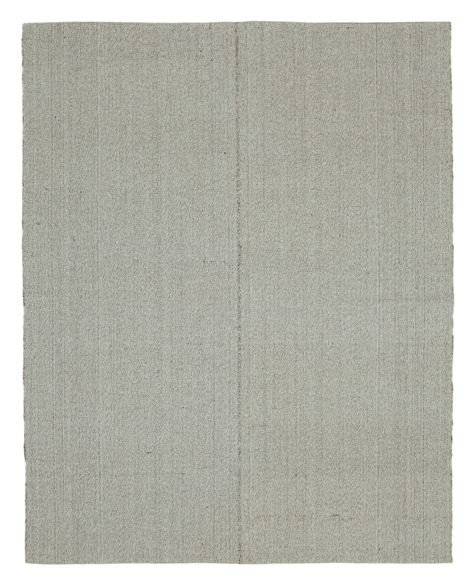 7x9 Grey Modern Kilim Rug - 36309